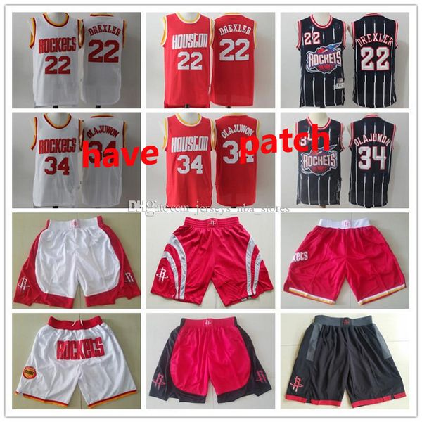 мужской хьюстон ракеты пережитка джерси хаким 34 olajuwon клайд дрекслер 22 баскетбол шорты баскетбольные красного белым 01, Black;red 
мужской хьюстон ракеты пережитка джерси хаким 34 olajuwon клайд дрекслер 22 баскетбол шорты баскетбольные красного белым 01, Black;red
