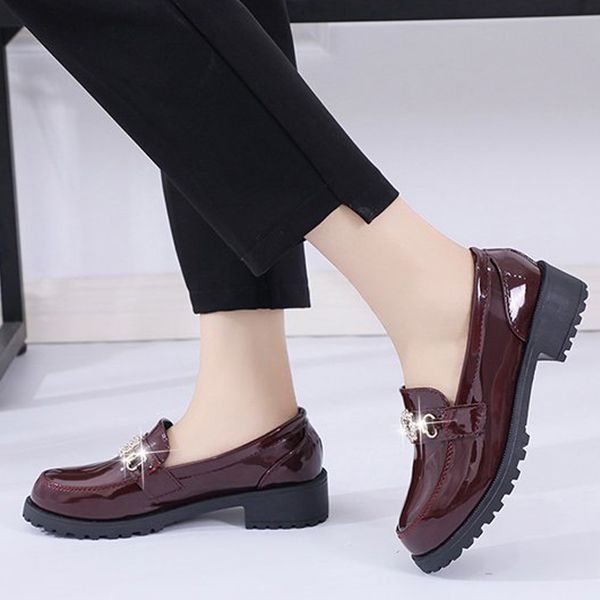 fashion autumn casual shoes ladies crystal footwear female loafers new dropshipping new women patent leather low heels pumps, Black
fashion autumn casual shoes ladies crystal footwear female loafers new dropshipping new women patent leather low heels pumps, Black