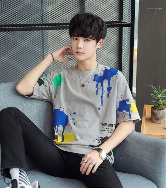 designer tshirts fashion contrast color mens short sleeve loose crew neck mens clothing letter print mens, White;black
designer tshirts fashion contrast color mens short sleeve loose crew neck mens clothing letter print mens, White;black