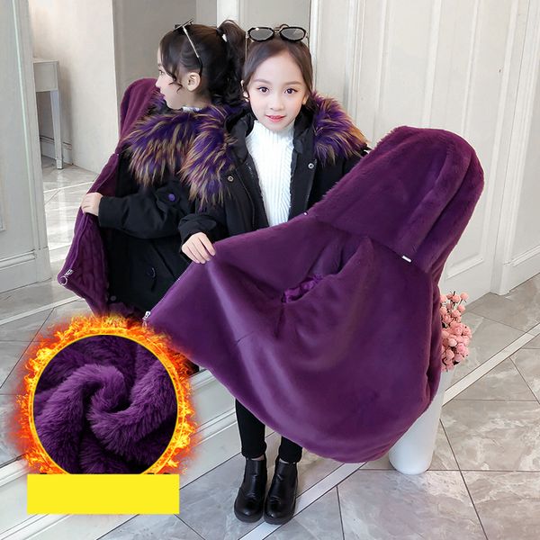 -30 new fashion children winter jacket girl parkas kids warm thick faux fur coat hooded down cotton coat two-piece girl clothing, Blue;gray 
-30 new fashion children winter jacket girl parkas kids warm thick faux fur coat hooded down cotton coat two-piece girl clothing, Blue;gray