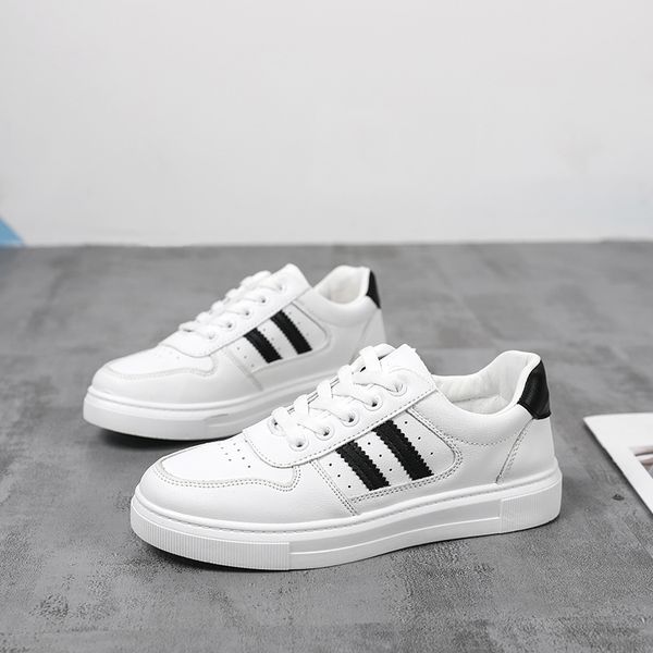 2020 fall new fashion pu leather men casual shoes sneakers footwear soft rubber male flats shoe white mens shoes, Black
2020 fall new fashion pu leather men casual shoes sneakers footwear soft rubber male flats shoe white mens shoes, Black