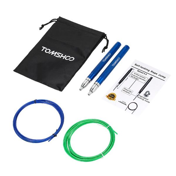 tomshoo adjustable speed jump rope lightweight skipping jumping rope cable wire home gym fitness boxing training
tomshoo adjustable speed jump rope lightweight skipping jumping rope cable wire home gym fitness boxing training