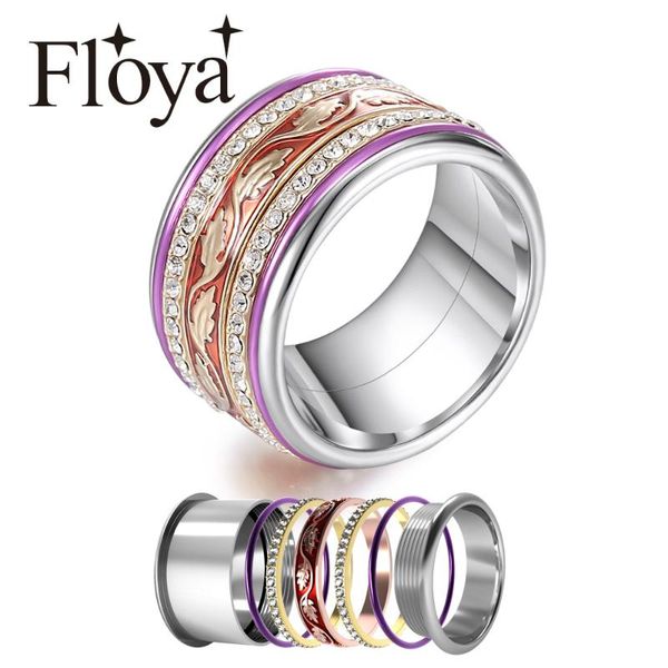 Floya Boho Rings Crystal Stainless Steel Ring Interchangeable Accessories Bijoux Femme Stackable Band Ring
Floya Boho Rings Crystal Stainless Steel Ring Interchangeable Accessories Bijoux Femme Stackable Band Ring