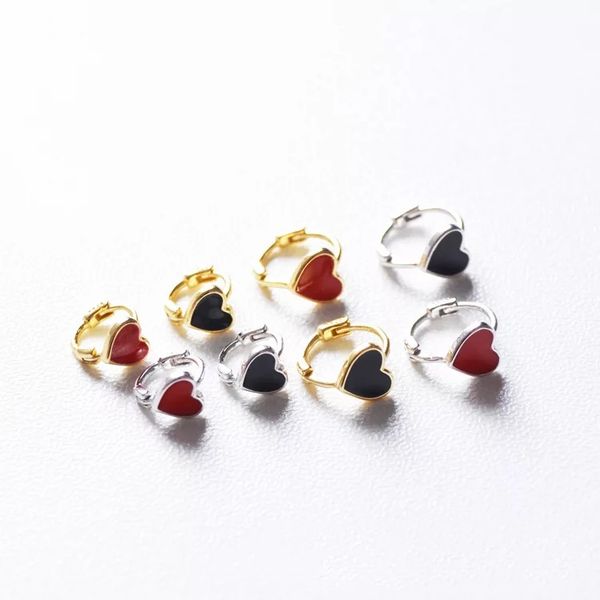 925 sterling silver earring fashion drop glaze heart-shaped ear ring ear bone buckle mini cute trend wild girl jewelry, Golden;silver
925 sterling silver earring fashion drop glaze heart-shaped ear ring ear bone buckle mini cute trend wild girl jewelry, Golden;silver
