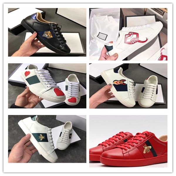 new real leather sneakers shoes men women ace casual shoes with brown elasticity stripes size 34-46, Black
new real leather sneakers shoes men women ace casual shoes with brown elasticity stripes size 34-46, Black