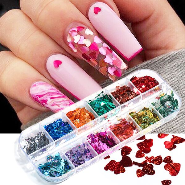 laser love heart nail mermaid glitter flakes sparkly 3d nail art sequins paillette decoration manicure accessories chszx, Silver;gold
laser love heart nail mermaid glitter flakes sparkly 3d nail art sequins paillette decoration manicure accessories chszx, Silver;gold