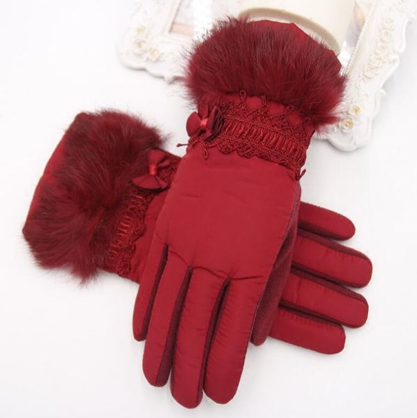 five fingers gloves women' winter thicken warm lady' cotton down glove female faux fur driving r270, Blue;gray
five fingers gloves women' winter thicken warm lady' cotton down glove female faux fur driving r270, Blue;gray