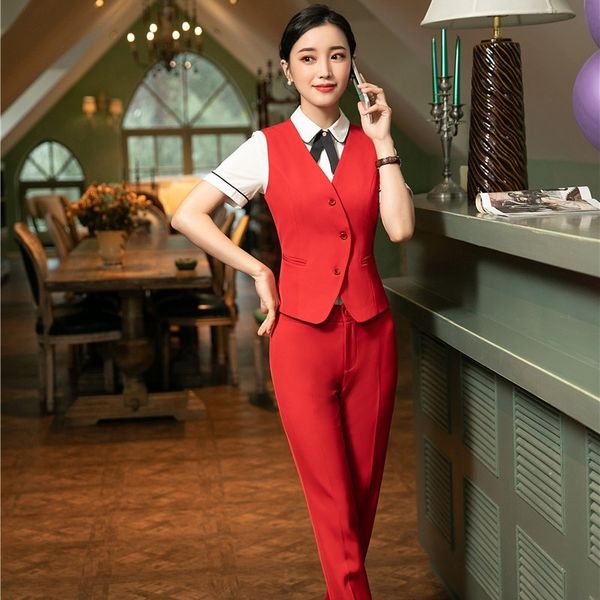 formal women business suits with pant and sets vest & waistcoat ladies office uniform designs styles black, White
formal women business suits with pant and sets vest & waistcoat ladies office uniform designs styles black, White