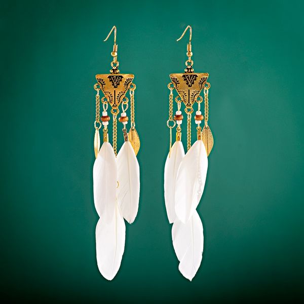 vintage ethnic bohemian long feather tassel hanging drop earrings for women jewelry gold triangle alloy earring oorbellen, Silver
vintage ethnic bohemian long feather tassel hanging drop earrings for women jewelry gold triangle alloy earring oorbellen, Silver