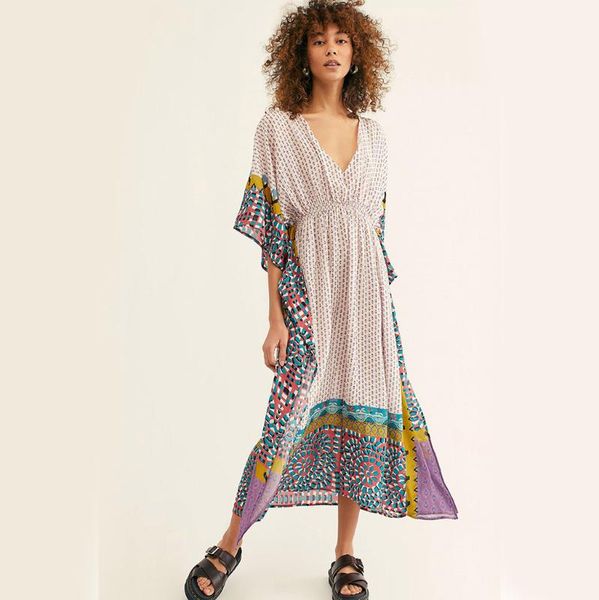 women's swimwear beach wear cover up positioning print skirt elastic waist robe-style holiday blouse bikini, White;black
women's swimwear beach wear cover up positioning print skirt elastic waist robe-style holiday blouse bikini, White;black