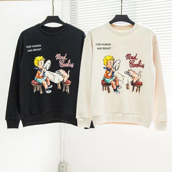 20ss classic cartoon meal sequins embroidery hoodie knitted pullover logo long sleeve sweatshirts spring autumn warm g casual street sweater, Black
20ss classic cartoon meal sequins embroidery hoodie knitted pullover logo long sleeve sweatshirts spring autumn warm g casual street sweater, Black