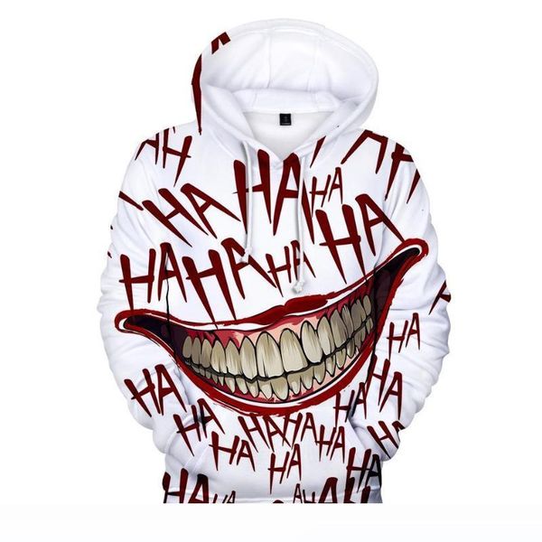 haha joker 3d print sweatshirt hoodies men and women hip hop funny autumn streetwear hoodies sweatshirt for couples clothes, Black
haha joker 3d print sweatshirt hoodies men and women hip hop funny autumn streetwear hoodies sweatshirt for couples clothes, Black