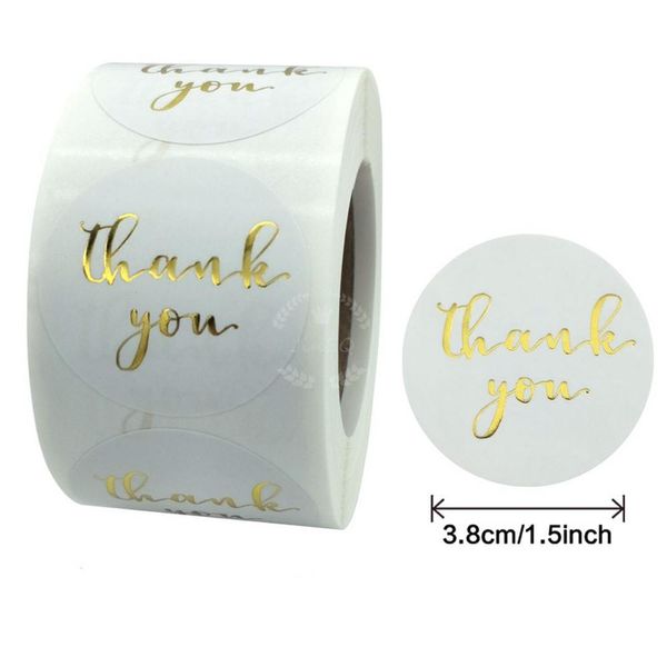 500 labels white thank you stickers round foil handmade decorative sealing labels for wedding birthday business card stationery
500 labels white thank you stickers round foil handmade decorative sealing labels for wedding birthday business card stationery