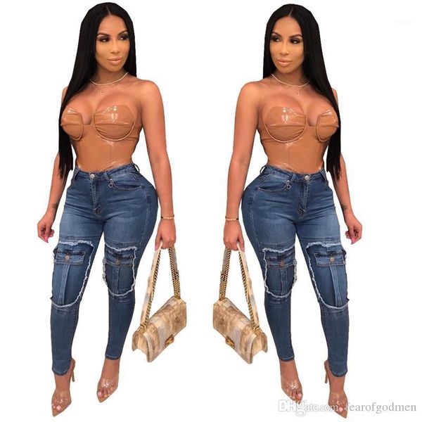 jeans fashion panelled fake pockets high waisted elastic skinny long jeans women designer jeans european american women, Blue
jeans fashion panelled fake pockets high waisted elastic skinny long jeans women designer jeans european american women, Blue