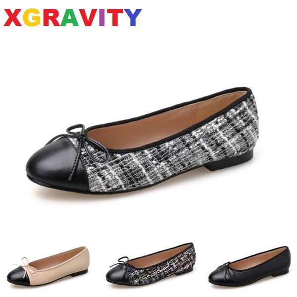 xgravity mix color classic autumn flat shoes round toe butterfly knot woman flats ballet shoes spring lady footwear d009, Black
xgravity mix color classic autumn flat shoes round toe butterfly knot woman flats ballet shoes spring lady footwear d009, Black