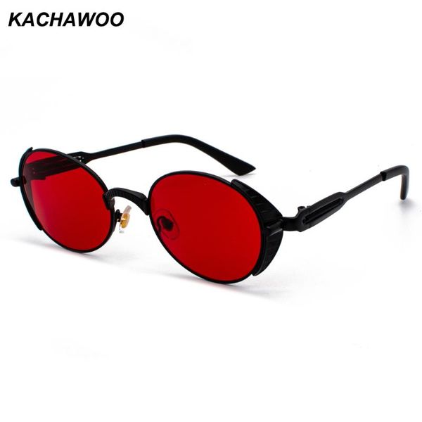 kachawoo men steampunk sunglasses oval retro black red round sun glasses metal women accessories 2020 summer, White;black
kachawoo men steampunk sunglasses oval retro black red round sun glasses metal women accessories 2020 summer, White;black
