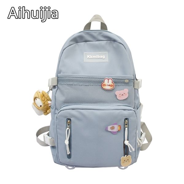 large capacity multifunction teen schoolbag new nylon solid color women's backpack girls fashion badge pendant travel backpacks
large capacity multifunction teen schoolbag new nylon solid color women's backpack girls fashion badge pendant travel backpacks