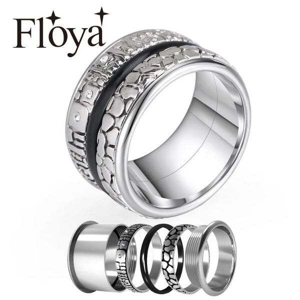 floya accessories rings band women fashion dainty 361 stainless steel ring vintage combination layers ring, Golden;silver
floya accessories rings band women fashion dainty 361 stainless steel ring vintage combination layers ring, Golden;silver