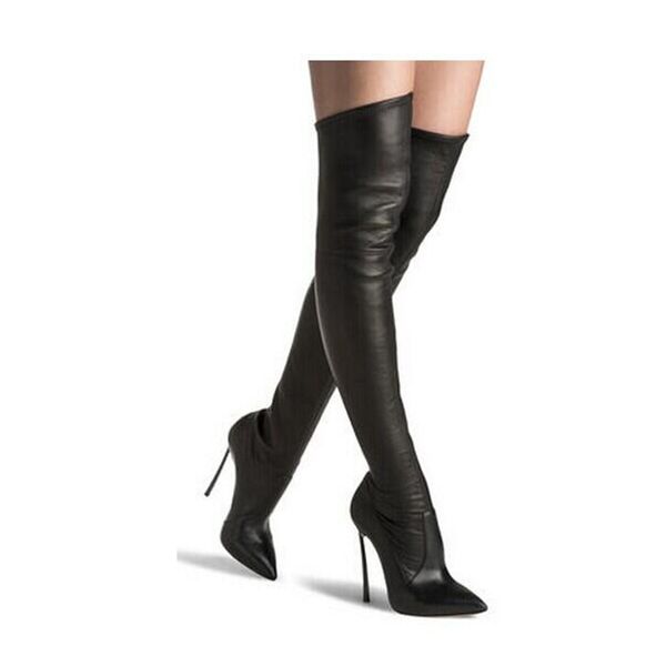 sapato feminino thigh high stretch boots high heel black ladies shoes boots leather stockings over the knee shoes woman
sapato feminino thigh high stretch boots high heel black ladies shoes boots leather stockings over the knee shoes woman