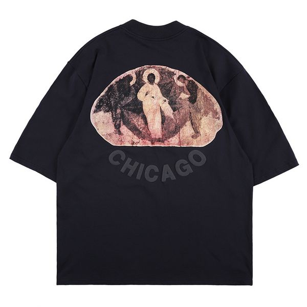 nagri men's kanye sanshen oil painting half sleeve loose all-match ins hip-hop trendy t-shirt for men, Black;white
nagri men's kanye sanshen oil painting half sleeve loose all-match ins hip-hop trendy t-shirt for men, Black;white