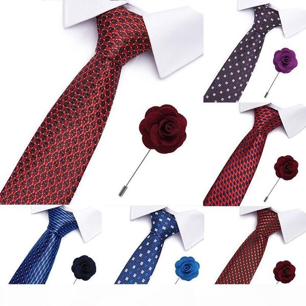 luxury 7.5 cm mens business red brooch tie set striped print jacquard formal dress wedding necktie classic gravata accessories, Black;gray
luxury 7.5 cm mens business red brooch tie set striped print jacquard formal dress wedding necktie classic gravata accessories, Black;gray