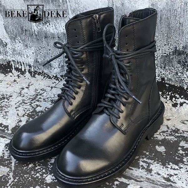 boots vintage british genuine leather womens knight cross tie zip round toe motorcycle thick bottom black mid calf
boots vintage british genuine leather womens knight cross tie zip round toe motorcycle thick bottom black mid calf