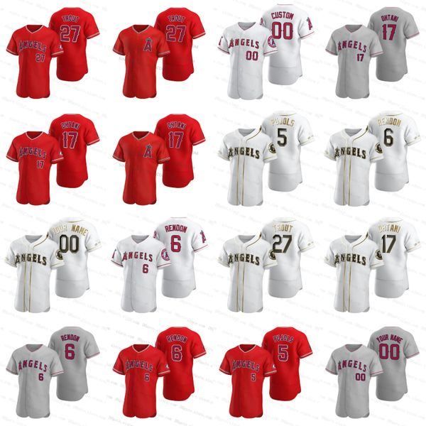 custom 27 mike trout albert pujols 9 la stella losangels 6 anthony rendon shohei ohtani nk gold white red gray baseball jerseys s-6xl, Blue;black
custom 27 mike trout albert pujols 9 la stella losangels 6 anthony rendon shohei ohtani nk gold white red gray baseball jerseys s-6xl, Blue;black