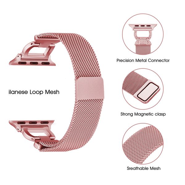 hollow milanese loop bracelet stainless steel band for apple watch 1/2/3 diamond strap for iwatch 4 5 for apple watch band
hollow milanese loop bracelet stainless steel band for apple watch 1/2/3 diamond strap for iwatch 4 5 for apple watch band