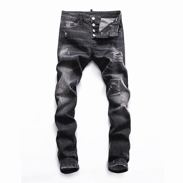 european american jeans mens brand denim jeans men slim denim trousers button black hole pencil pants for men 062, Blue
european american jeans mens brand denim jeans men slim denim trousers button black hole pencil pants for men 062, Blue