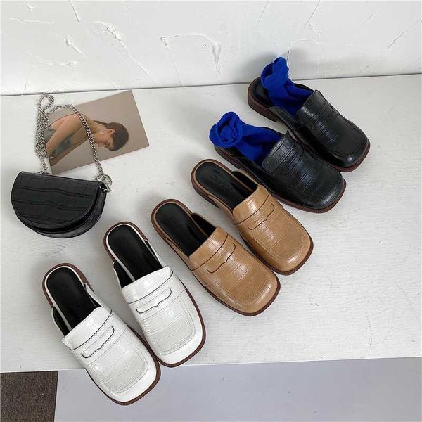 square toe slipper for women shallow mule chunky heels slide patchwork sandal ladies outdoor flip flops casual zapatos de mujer, Black
square toe slipper for women shallow mule chunky heels slide patchwork sandal ladies outdoor flip flops casual zapatos de mujer, Black