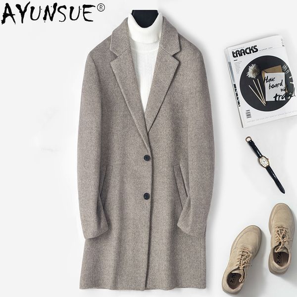 ayunsue men jacket winter 2020 men's clothing real wool fur coat male clothes korean jackets without cashmere coats ropa lxr440, Black
ayunsue men jacket winter 2020 men's clothing real wool fur coat male clothes korean jackets without cashmere coats ropa lxr440, Black