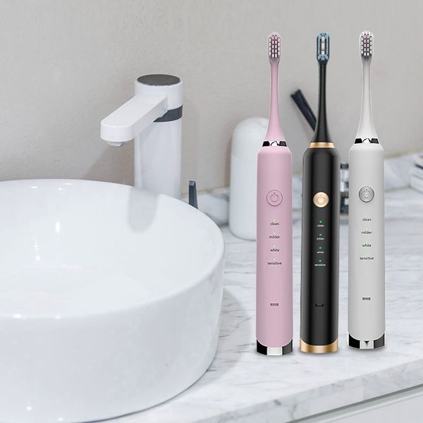 fashion 16 modes sonic electric toothbrush usb rechargeable + 5 replacement teeth brush heads for adults tooth whitening cleaner
fashion 16 modes sonic electric toothbrush usb rechargeable + 5 replacement teeth brush heads for adults tooth whitening cleaner