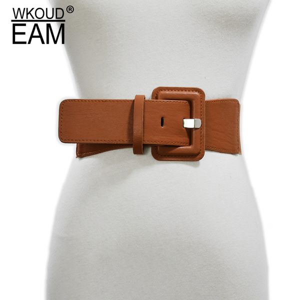 wkoud eam 2020 new square pin buckle pu leather belt women casual simple elastic corset belt female trendy waistband pf587, Black;brown
wkoud eam 2020 new square pin buckle pu leather belt women casual simple elastic corset belt female trendy waistband pf587, Black;brown