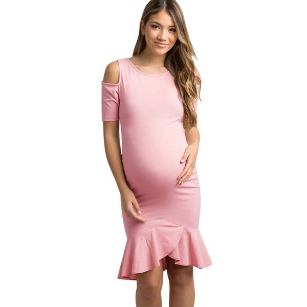 summer maternity dress new solid color dresses for pregnant women ruffled off the shoulder pregnancy mermaid dress plus size, White
summer maternity dress new solid color dresses for pregnant women ruffled off the shoulder pregnancy mermaid dress plus size, White