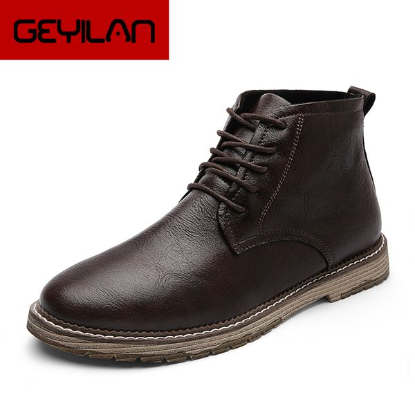men genuine leather boots ankle boots spring autumn and winter man shoes ankle boot men's snow shoe work size 38-47, Black
men genuine leather boots ankle boots spring autumn and winter man shoes ankle boot men's snow shoe work size 38-47, Black