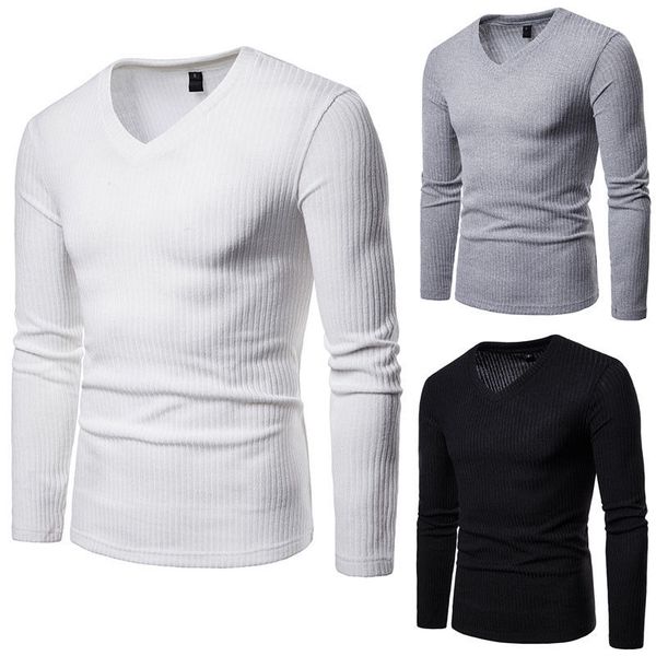 2020 winter fall men fashion long sleeve warm punk jumpers pullovers knitwear slim fit v- neck sweater plus size -2xl, White;black
2020 winter fall men fashion long sleeve warm punk jumpers pullovers knitwear slim fit v- neck sweater plus size -2xl, White;black
