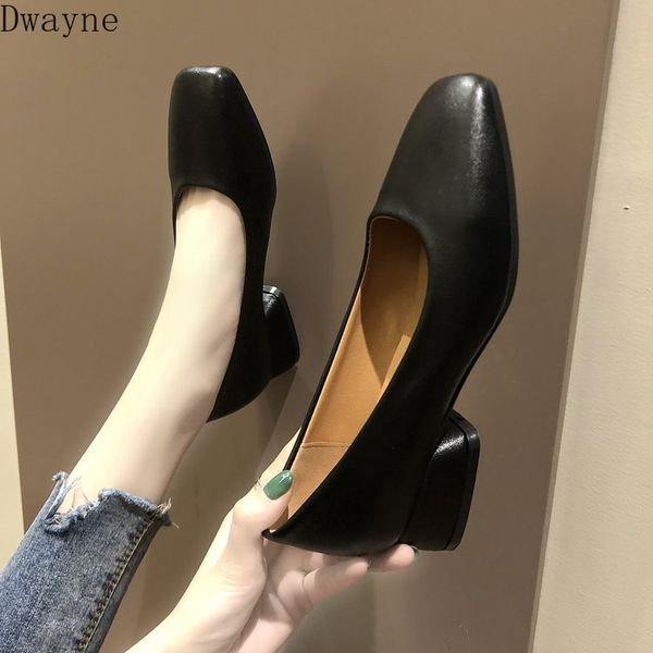 square head grandma shoes thick with single shoes korean wild shallow mouth womens professional work high heels, Black
square head grandma shoes thick with single shoes korean wild shallow mouth womens professional work high heels, Black