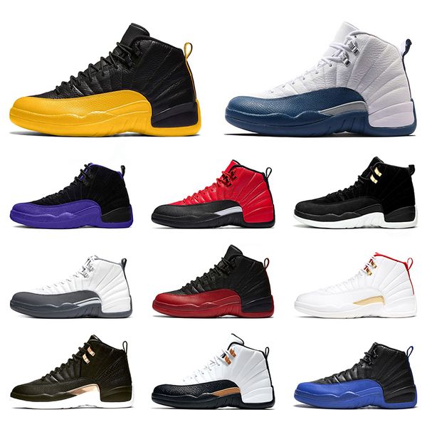 12s basketball shoes university gold french blue reverse flu game mens trainers 12 men athletic sports sneakers size 40-47
12s basketball shoes university gold french blue reverse flu game mens trainers 12 men athletic sports sneakers size 40-47