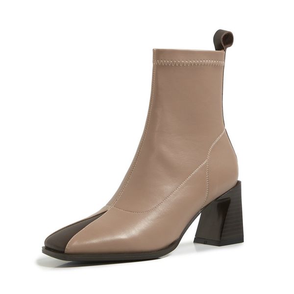 genuine leather mixed colors fashion slip-on ladies dress party ankle boots shoes woman 2020 thick heels winter boots, Black
genuine leather mixed colors fashion slip-on ladies dress party ankle boots shoes woman 2020 thick heels winter boots, Black