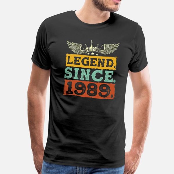 legend since 1989 t shirt men printed short sleeve s-3xl clothing sunlight comical summer style family shirt, White;black
legend since 1989 t shirt men printed short sleeve s-3xl clothing sunlight comical summer style family shirt, White;black