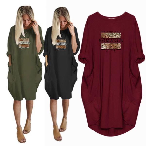 long sleeve woman dress fashion autumn party dresses o neck dress for women casual plus size clothing black, Black;gray
long sleeve woman dress fashion autumn party dresses o neck dress for women casual plus size clothing black, Black;gray