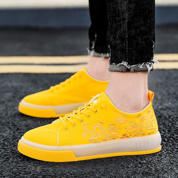 men's fashion canvas casual shoes yellow white sneakers luxurious and comfortable popular youth canvas breathable walking shoes, Black
men's fashion canvas casual shoes yellow white sneakers luxurious and comfortable popular youth canvas breathable walking shoes, Black