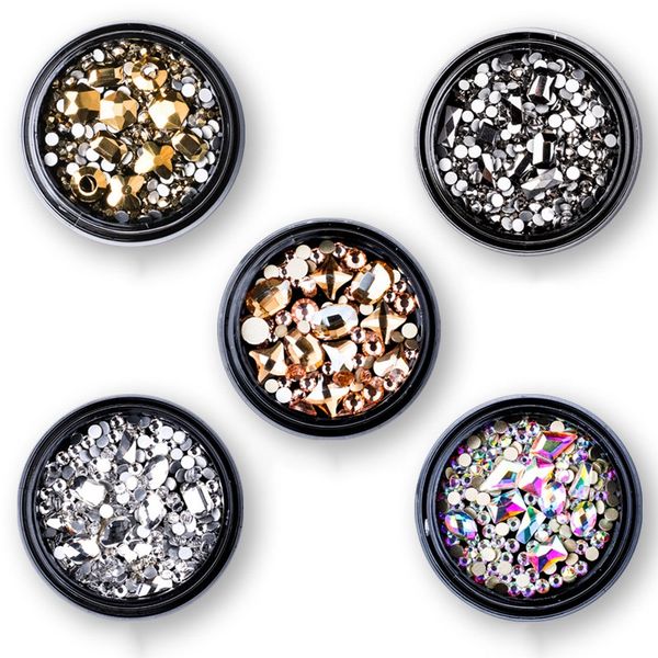 1 box mixed 3d rhinestones nail art decorations crystal gems jewelry gold shiny stones charm glass manicure accessories
1 box mixed 3d rhinestones nail art decorations crystal gems jewelry gold shiny stones charm glass manicure accessories