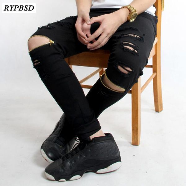 autumn new fashion black ripped jeans for men pants hip hop skinny zipper holes swag denim biker jeans trousers large size 28-36
autumn new fashion black ripped jeans for men pants hip hop skinny zipper holes swag denim biker jeans trousers large size 28-36