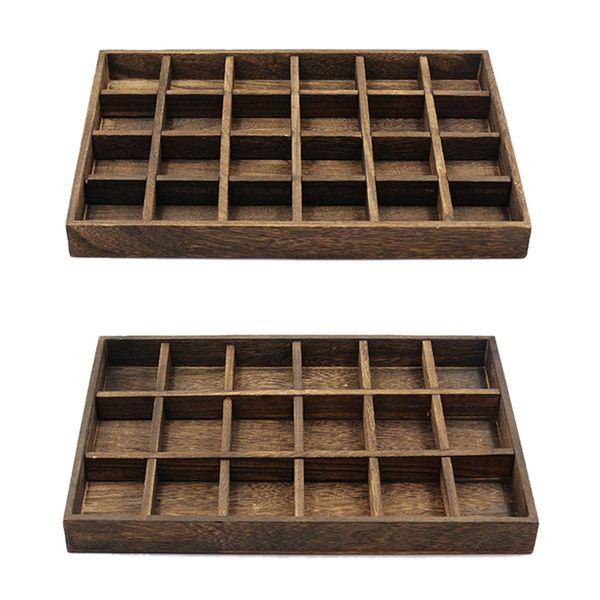 2pcs wooden jewellery organizer bangle earrings choker necklaces pendants storage vintage plate - 24 grid & 18 grid, Pink;blue
2pcs wooden jewellery organizer bangle earrings choker necklaces pendants storage vintage plate - 24 grid & 18 grid, Pink;blue