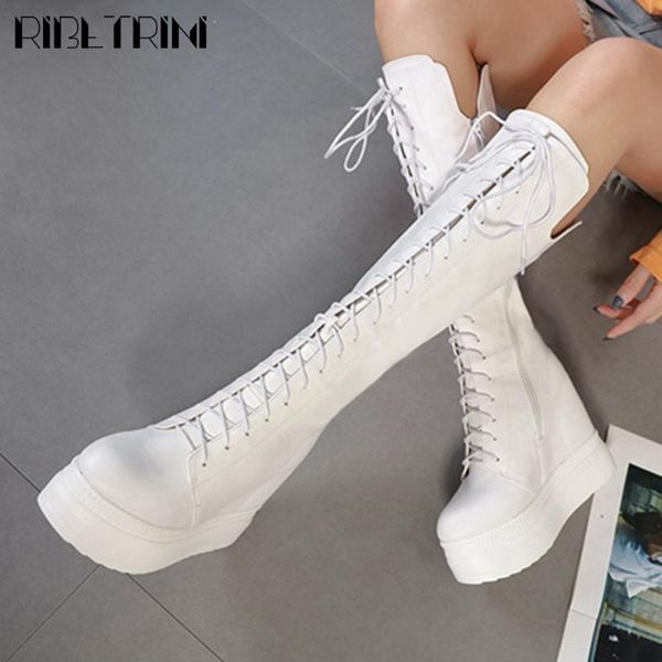 ribetrini girl cool street cross tied long shoes fashion height increasing knee high women boots autumn platform boots, Black
ribetrini girl cool street cross tied long shoes fashion height increasing knee high women boots autumn platform boots, Black