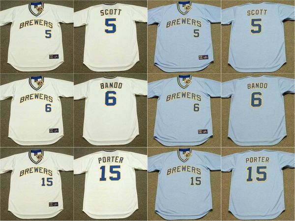 milwaukee 15 darrell porter 5 george scott 6 sal bando throwback baseball jersey, Black
milwaukee 15 darrell porter 5 george scott 6 sal bando throwback baseball jersey, Black