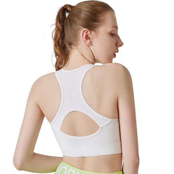 sports bra new style non-steel ring unbound back solid color yoga underwear dance fitness running clothes, White;black
sports bra new style non-steel ring unbound back solid color yoga underwear dance fitness running clothes, White;black