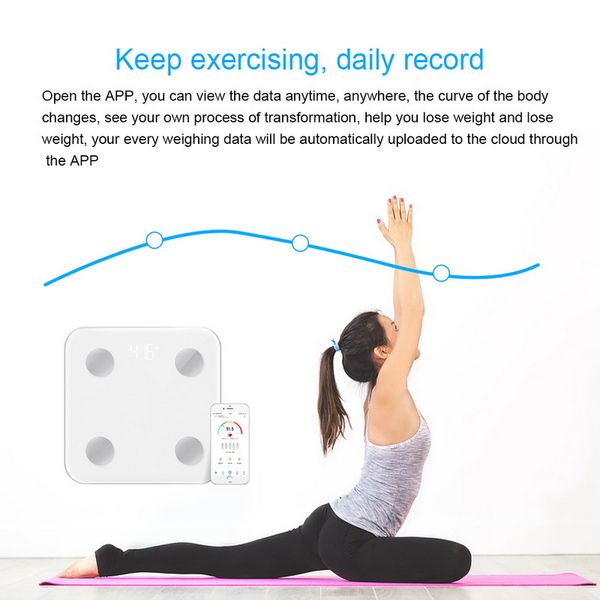 smart bmi monitor health analyzer fitness lose weight tools bathroom scale body fat scale lcd digital wireless bluetooth
smart bmi monitor health analyzer fitness lose weight tools bathroom scale body fat scale lcd digital wireless bluetooth