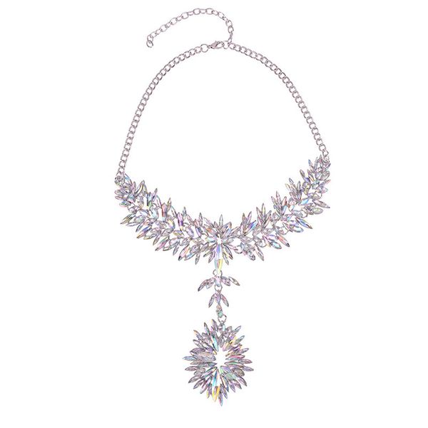 boho multicolored luxury crystal chokers necklace&pendant collar wedding engagement women statement necklace, Golden;silver
boho multicolored luxury crystal chokers necklace&pendant collar wedding engagement women statement necklace, Golden;silver